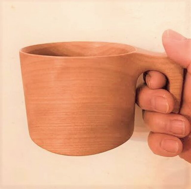人気シリーズ プレゼントにも たっぷり入る 木製マグカップ Wooden Mag 桜 0049 Iichi ハンドメイド クラフト作品 手仕事品の通販