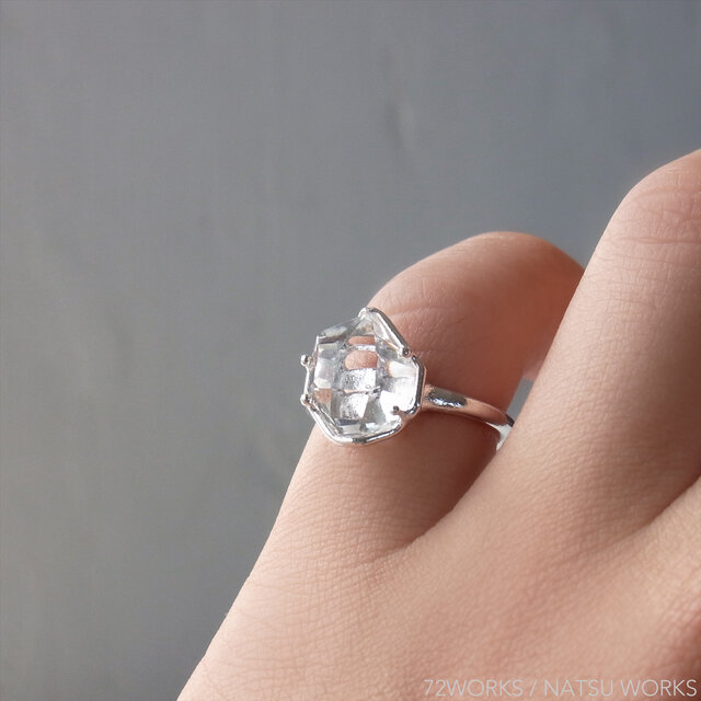 ハーキマーダイヤモンド リング ＊ Herkimer Ring | iichi 日々の