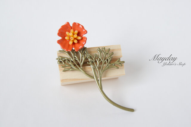 優雅なブローチシリーズ』三茶花ブローチ 帯留め | iichi 日々の暮らし