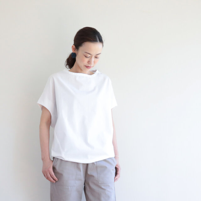 Crab tops / whiteの画像1枚目