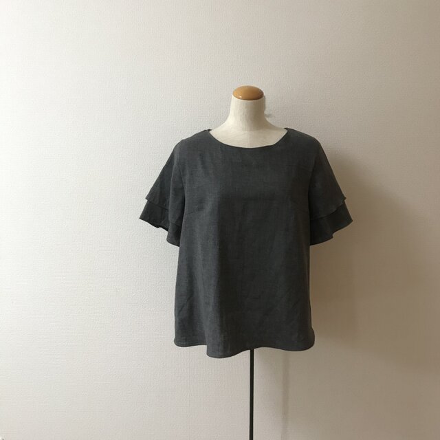 ブラウス 2枚袖 ダブルガーゼの画像1枚目