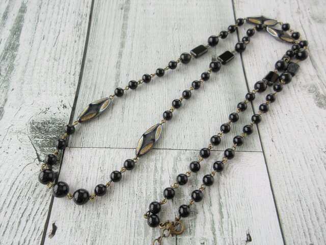 Necklace チェコ アクリル(N1220)の画像1枚目