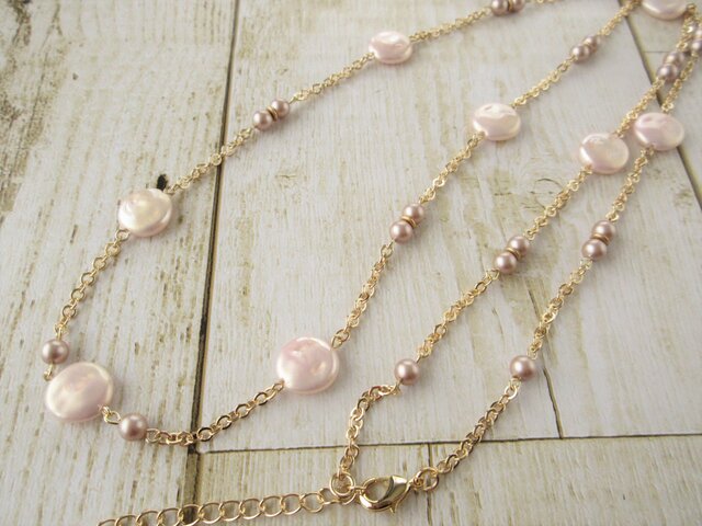 Necklace スワロフスキーパール(N1221)の画像1枚目