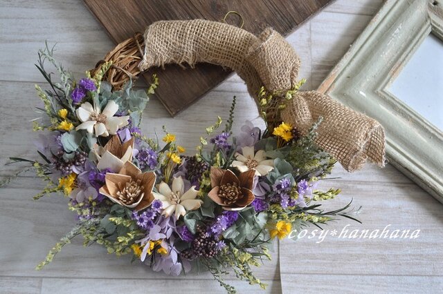 夏花ハーフwreathの画像1枚目