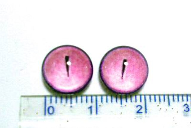 にゃんこのおめめ○半球グラスアイ○猫目○10mm○H054の画像1枚目
