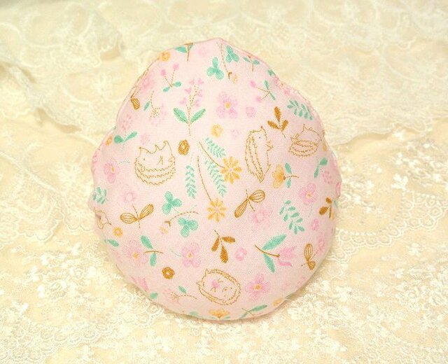 【乳がん用・ブラパッド】ビーズ(ペレット) 重り入り/50g 全摘用* ガーゼ /はりねずみ♪の画像1枚目
