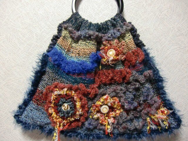 ♪花hana花♪ラブリーニットBAG Aの画像1枚目