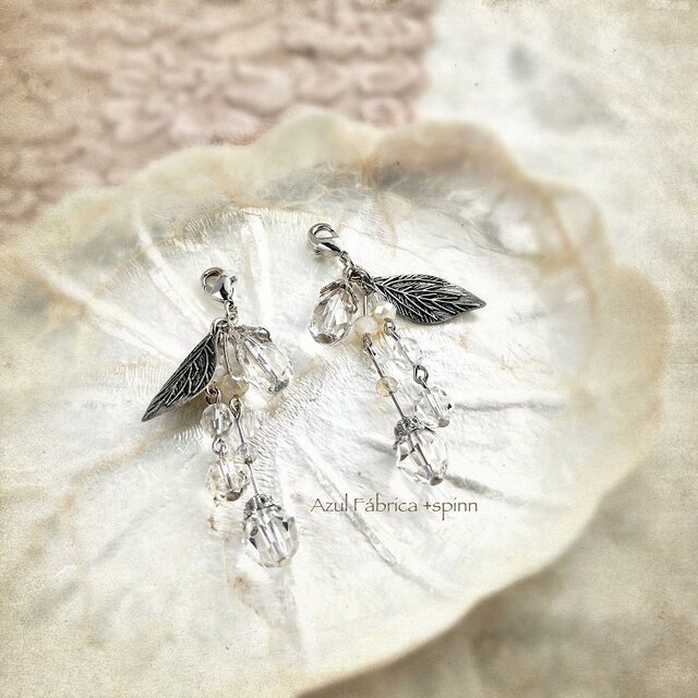 マスクピアス:ice flower (silver)の画像1枚目