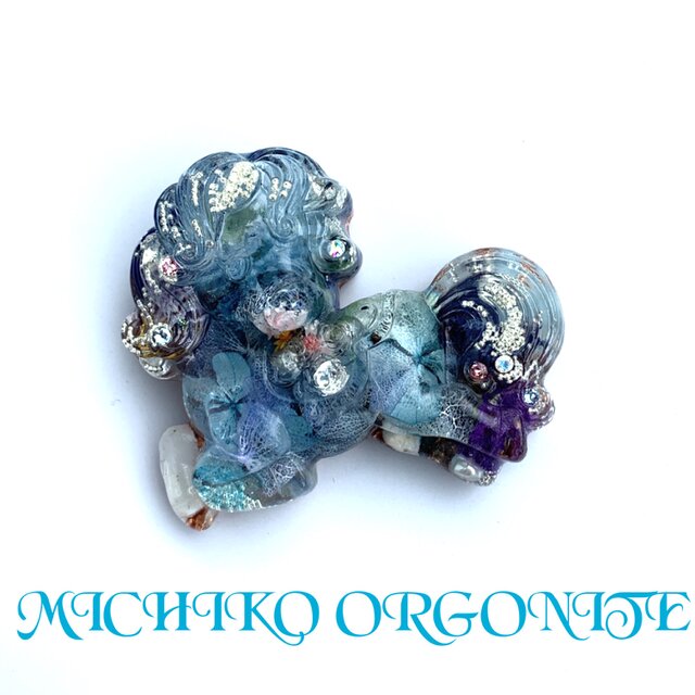 ポニーちゃん　ヒーリング　愛情　開運　浄化　メモリーオイル入り　オルゴナイト