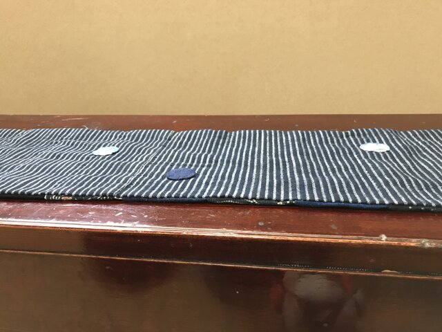 ヴィンテージ藍型染めのテーブルセンター タペストリーでも 涼しさを