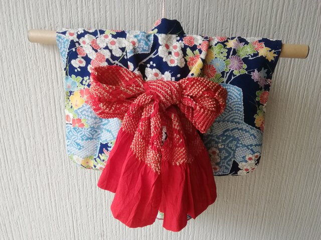 ♪市松人形の着物8号サイズ紺系104 | iichi ハンドメイド・クラフト作品・手仕事品の通販