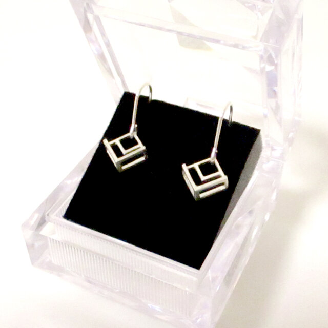 construction#1 ピアス(シルバー)の画像1枚目