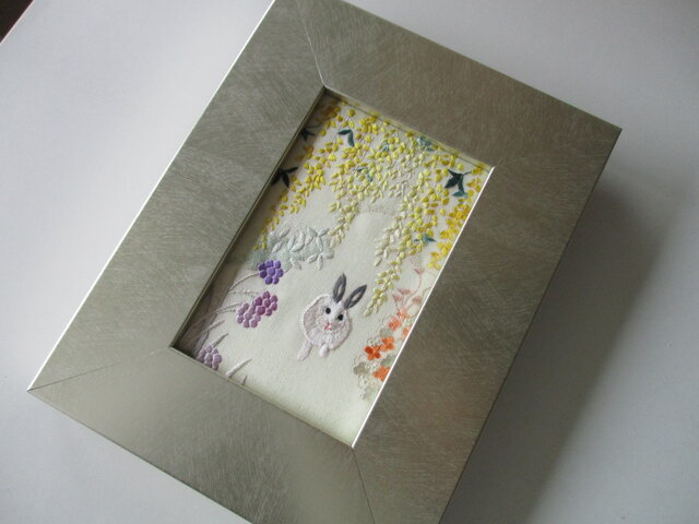 刺繍額 田舎の風景 戸塚刺繍 田舎の風景 ハンドメイド - メルカリ