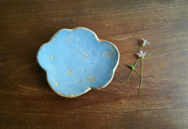 空色の豆皿2の画像1枚目
