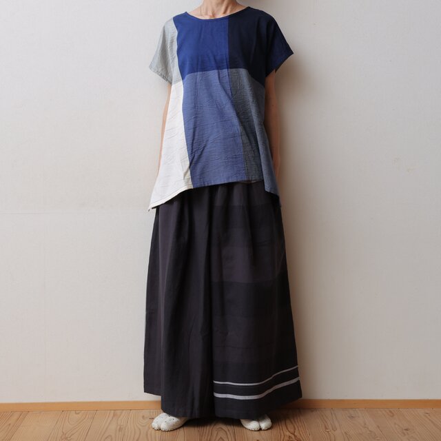 【NEW】wide pants pocket LONG COTTON