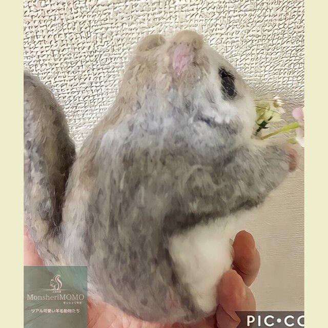 受注制作☆羊毛フェルトのエゾモモンガ | iichi 日々の暮らしを