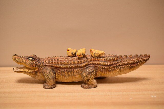 貴重！今週のみお値下げ カレンホイプティング [屋根の上のクロコ]ワニと鳥抽象画 2025年最新】カレン・ホイプディングの人気アイテム - メルカリ