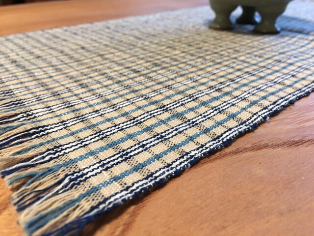 古代織品織しな布テーブルセンター小品2枚未使用品☆常識