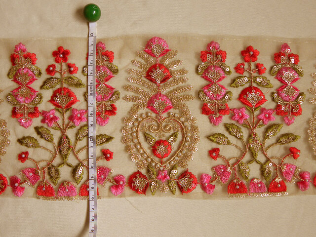インド製刺繍リボン 7525 | iichi ハンドメイド・アンティーク・食品