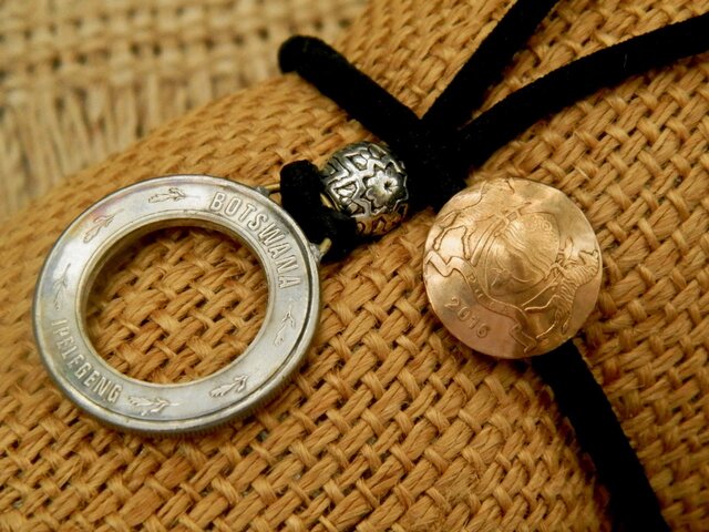 #H94 Botswana Coin Hair Elastic(separate)の画像1枚目