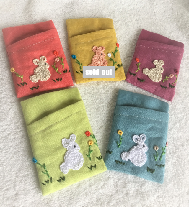 ウサギのカードケース・5色展開