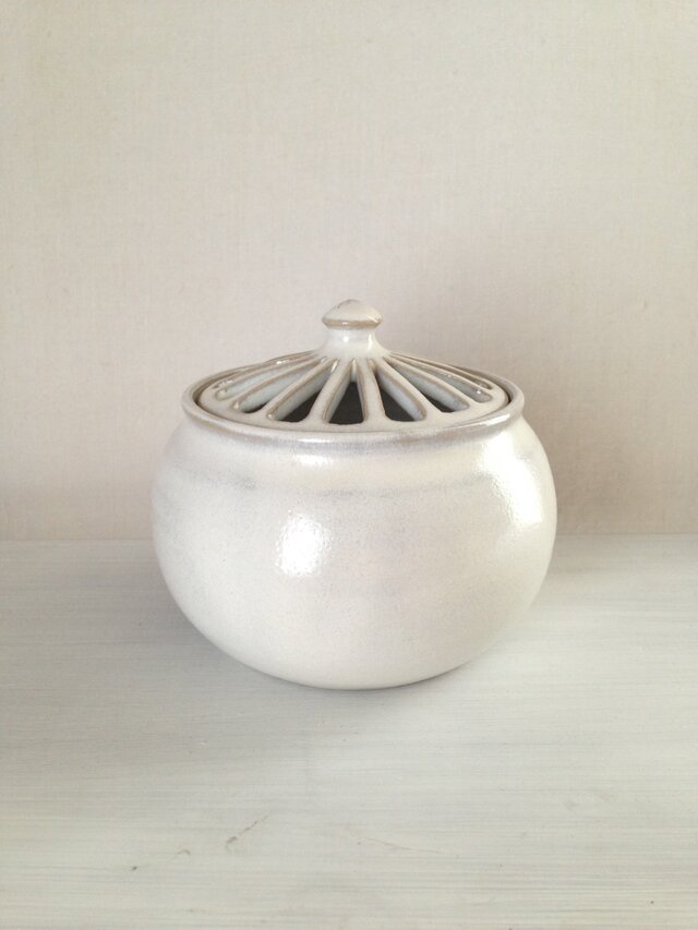 香炉(アンティークホワイト)L