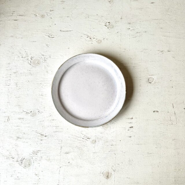 ドロマイト釉　６寸リムプレート