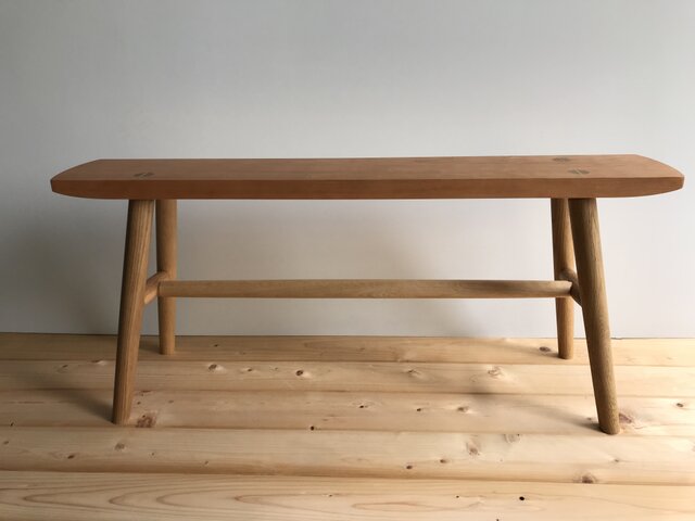こぶりなベンチ チェリーの画像1枚目