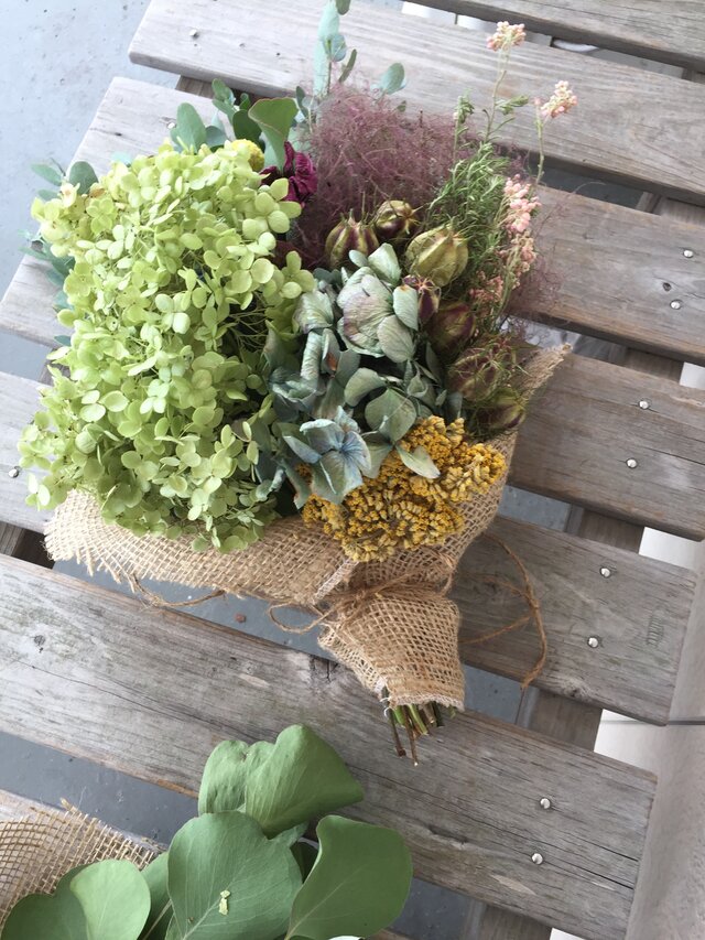 半額セール ハーブの花束(アナベル)の画像1枚目