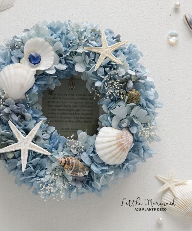 Summer Wreath ~Little Mermaid~ 20cm(プリザ)の画像1枚目