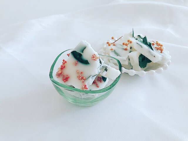 soysachet*ソイワックスサシェ*アロマサシェ*ドライフラワー*サシェ*ミモザ*ユーカリ*ライスフラワー*の画像1枚目