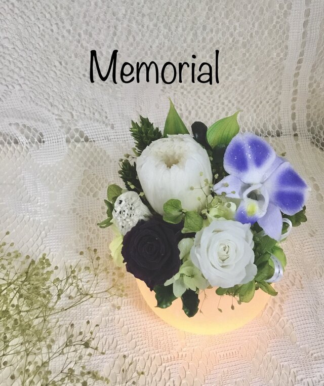 お供えLEDワックスランプ Honoka 白菊の画像1枚目