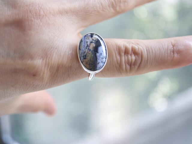 ボタニカルアートのデンドリティックアゲート ringの画像1枚目