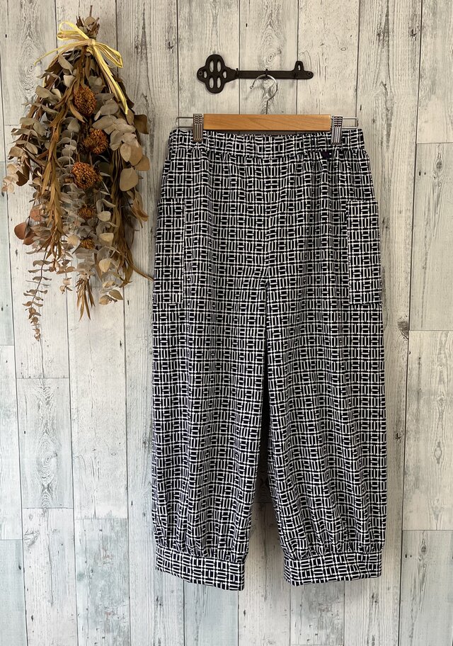 ☆　浴衣の反物でふんわりペグパンツ！暑い夏涼しく！