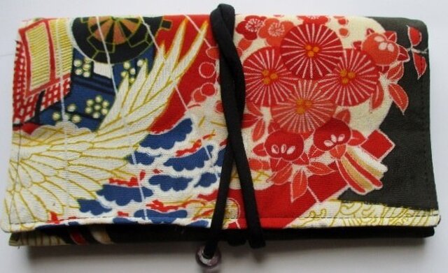 5060 色留袖で作った和風財布・ポーチ #送料無料の画像1枚目