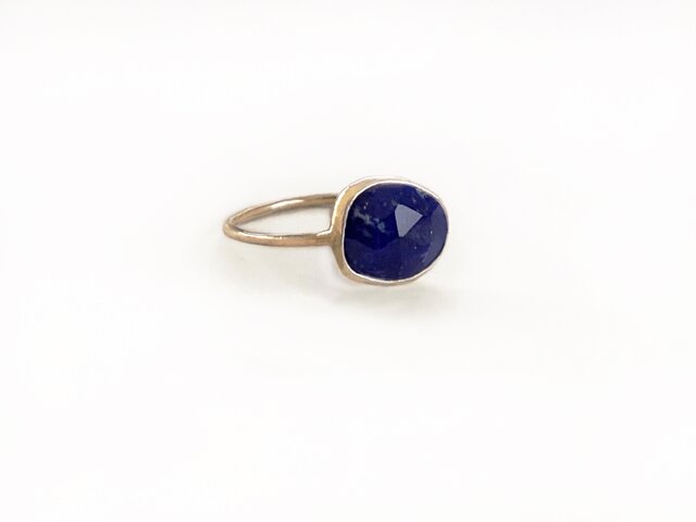 一点もの k18 Lapis Lazuli FF リング No.5/ 受注制作の画像1枚目