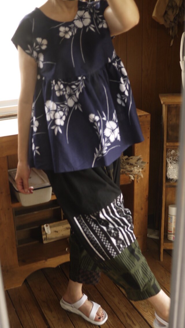浴衣反物からトップスの画像1枚目