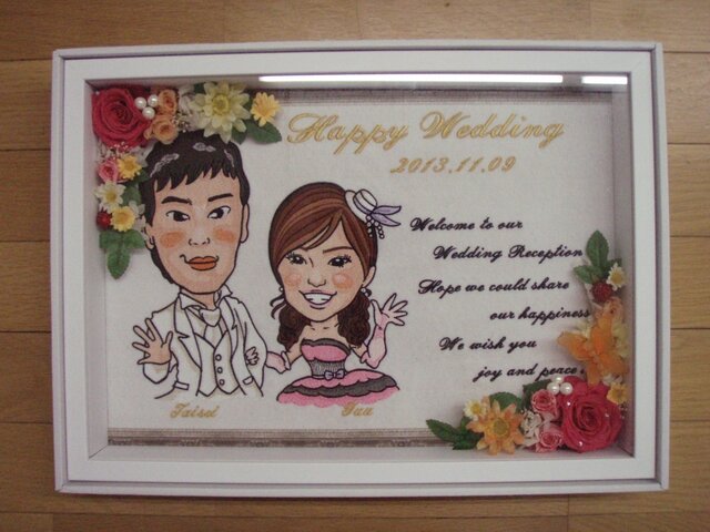 似顔絵ウェルカムボード | iichi 日々の暮らしを心地よくする