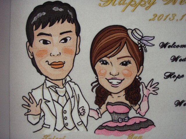 似顔絵ウェルカムボード | iichi 日々の暮らしを心地よくする