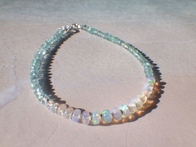 sv925* Opal & Sea Bracelet プレシャスオパール | iichi 日々の