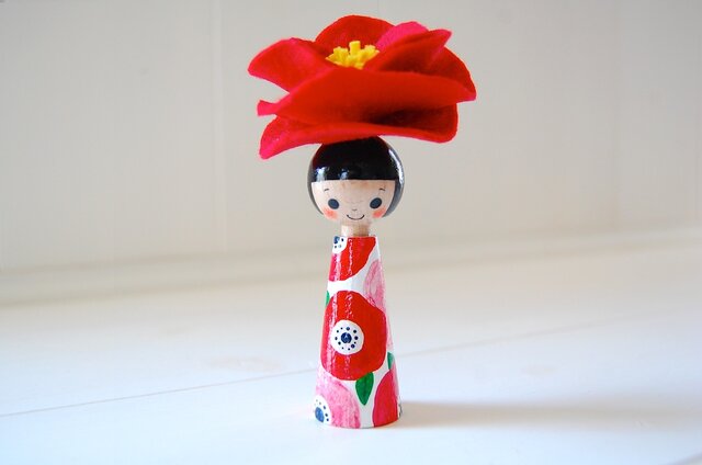 ＊あなたの為に咲く花＊指人形・hand puppet［６６］の画像1枚目