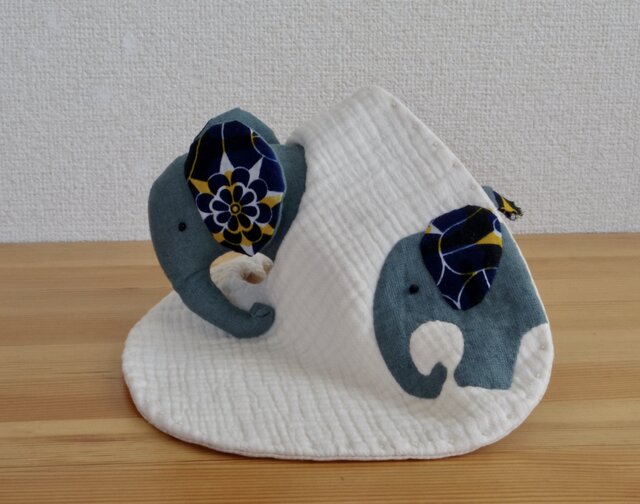 大きくなるんだゾウ(名入れ受注制作)ブルーグリーンの画像1枚目