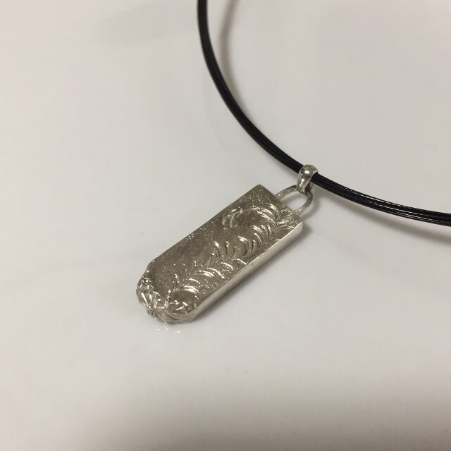 SALE= Arabesque necklace - silverの画像1枚目