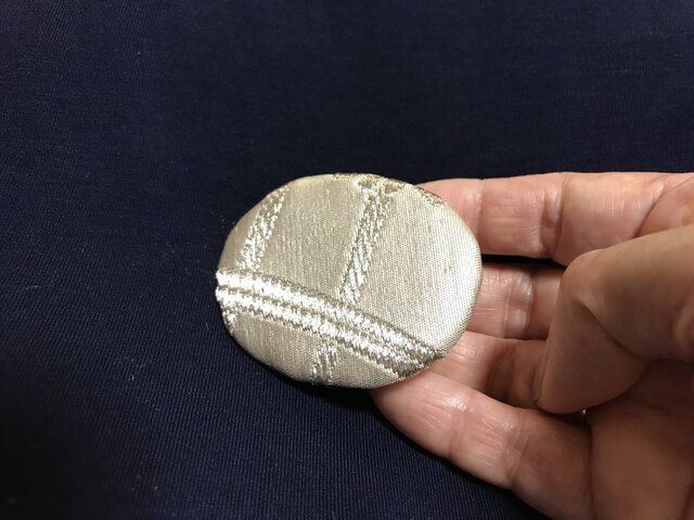 古布ブローチ オーバル ギャラクシー・1の画像1枚目