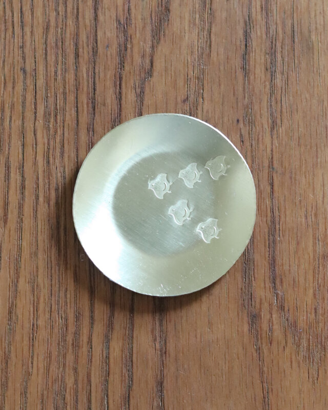 真鍮の豆皿　[　ちどり　]