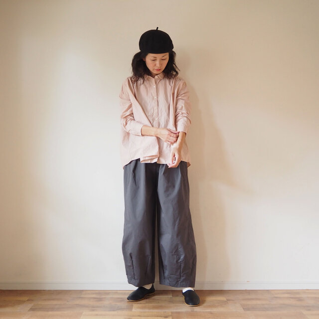 ◯予約商品◯Cotton typewriter wide blouseの画像1枚目