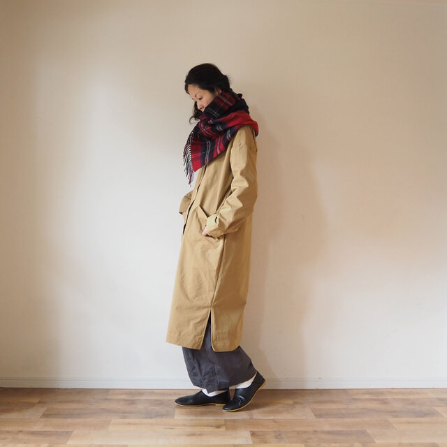 ◯予約商品◯Cotton rubber cross coatの画像1枚目