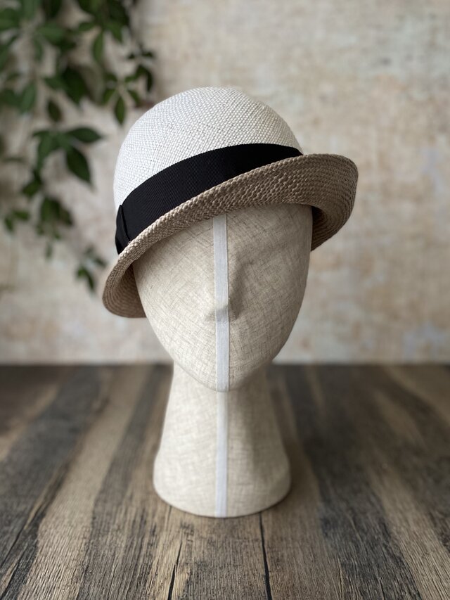【即納】夏帽 combi white+grayの画像1枚目