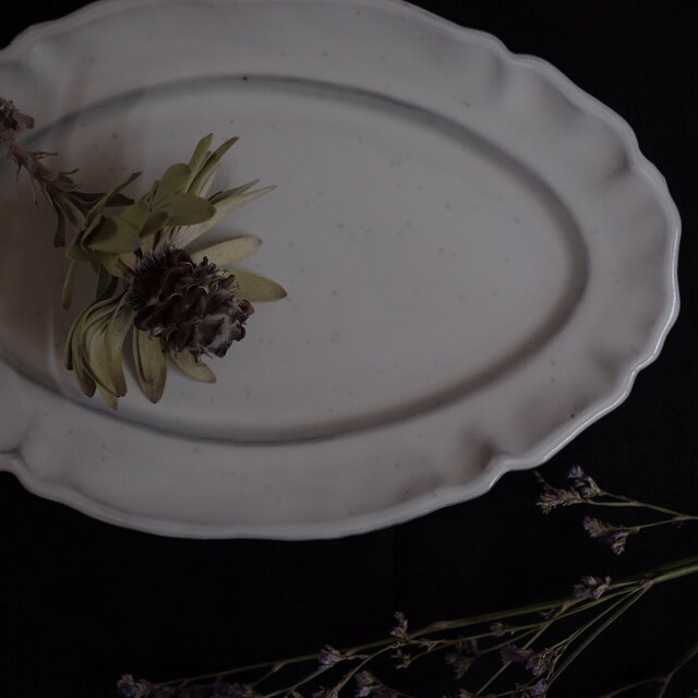 fleur オーヴァル皿 25cmの画像1枚目