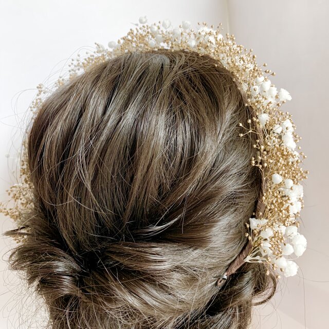 結婚式 髪飾り❤︎ヘッドドレス、花冠、花かんむり、カチューシャ 